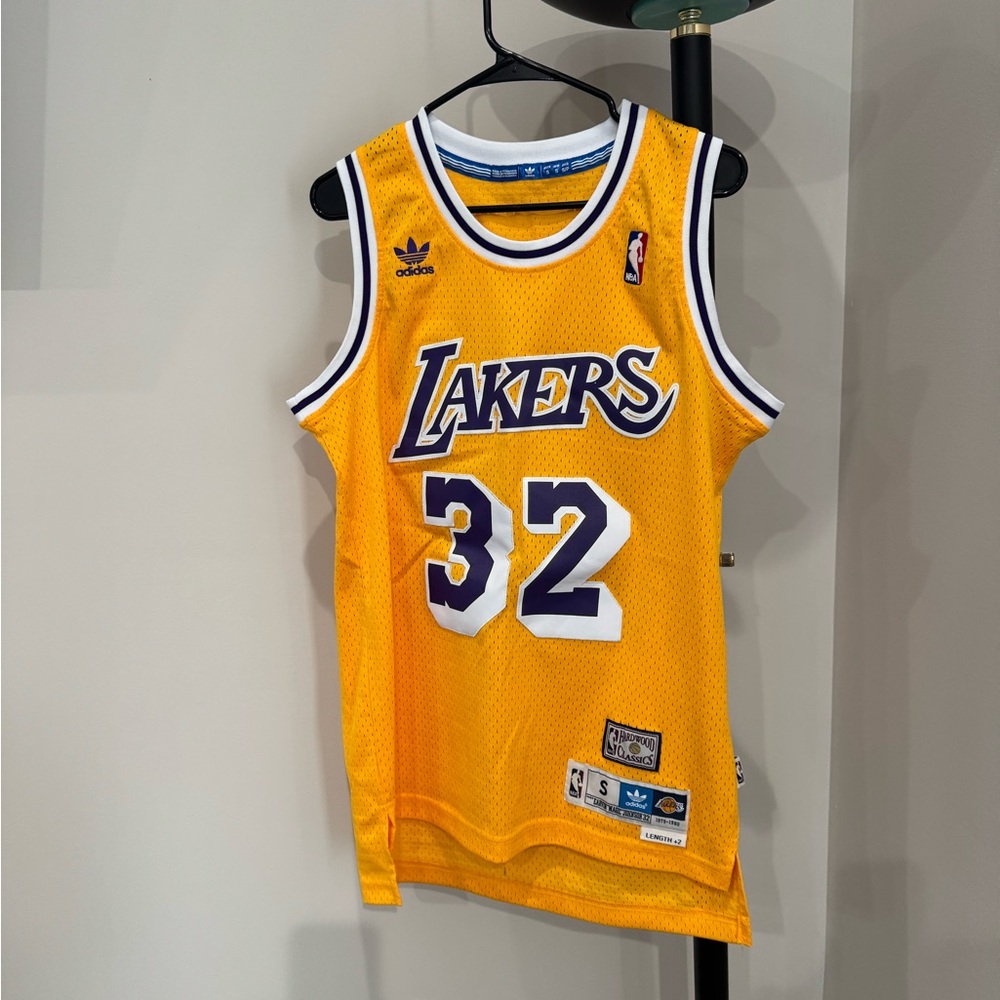 Adidas Gold and Purple Basketball Jersey